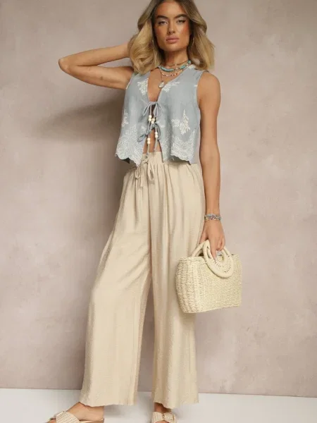 Pantaloni Lannalie bej