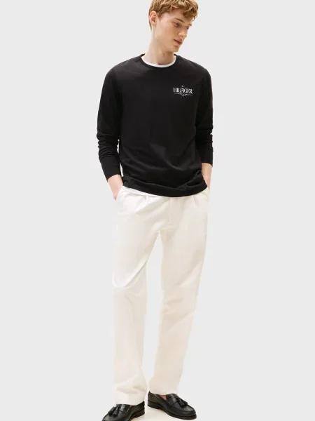 Лонгслив Tommy Hilfiger черный