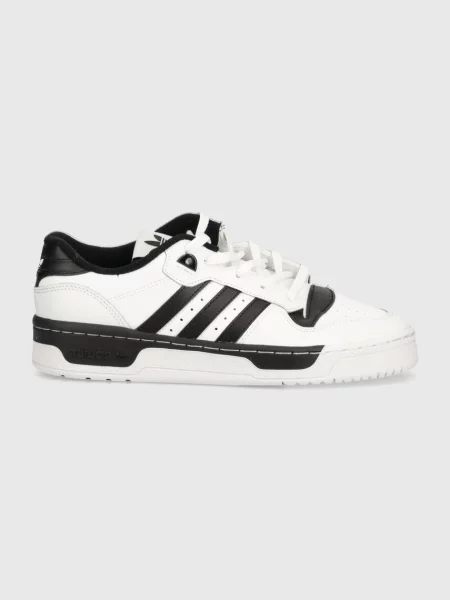Δερμάτινα αθλητικά παπούτσια adidas Originals Rivalry Low άσπρο λευκό