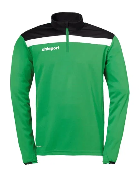 UHLSPORT Športna majica zelena / črna bela