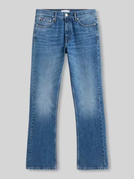 Jeansy Bootcut z czystej bawełny model WARREN BOOTCUT' Tommy Hilfiger niebieskie
