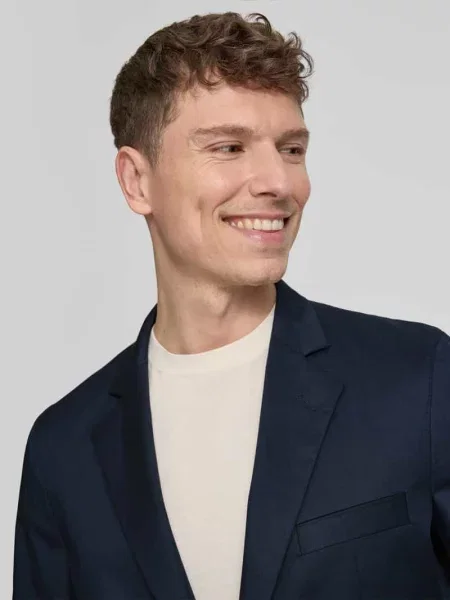 Marynarka o kroju regular fit z mieszanki bawełny model HANFRED' Hugo