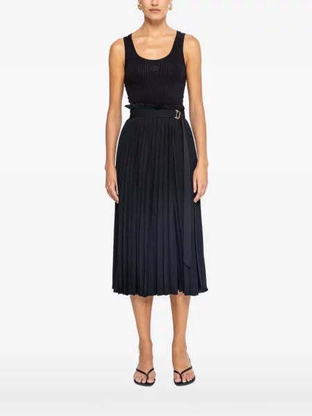 Top Nissa cu broderie negru