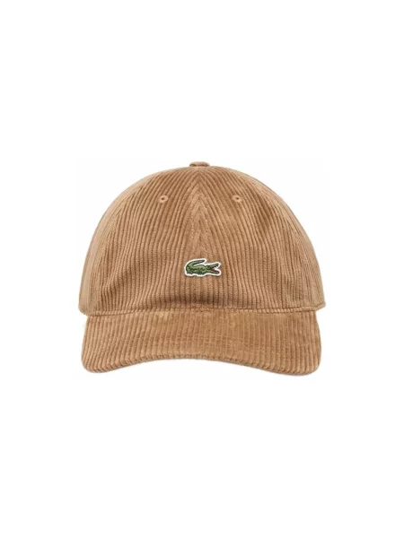 Lacoste Kordová Čepice hnědá