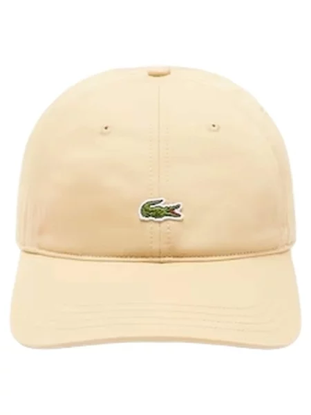 Kšiltovka Lacoste s autogramem béžová