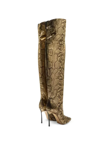 Cizme Casadei cu model piele de șarpe
