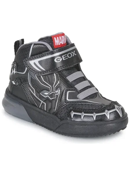 Detské topánky Geox Grayjay black/silver čierna