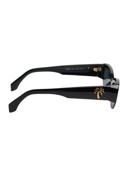 Palm Angels Akcesoria Kobieta ONE SIZE Oval Wrap Okulary czarny