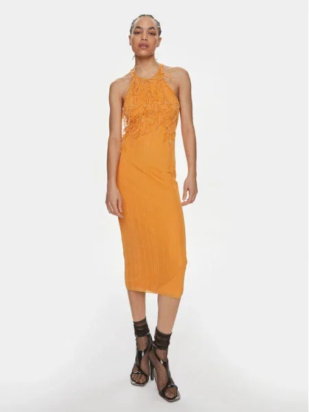Patrizia Pepe Rochie cocktail portocaliu