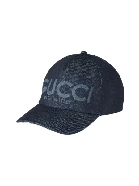 Czapka z daszkiem Gucci niebieska