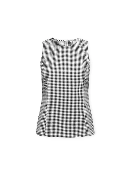 Top Only karirani bijela