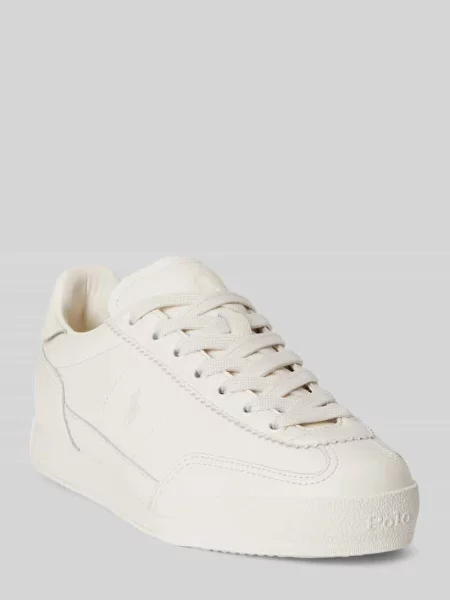 Sneakersy niskie ze skóry naturalnej model ‘HESTER’ Polo Ralph Lauren białe