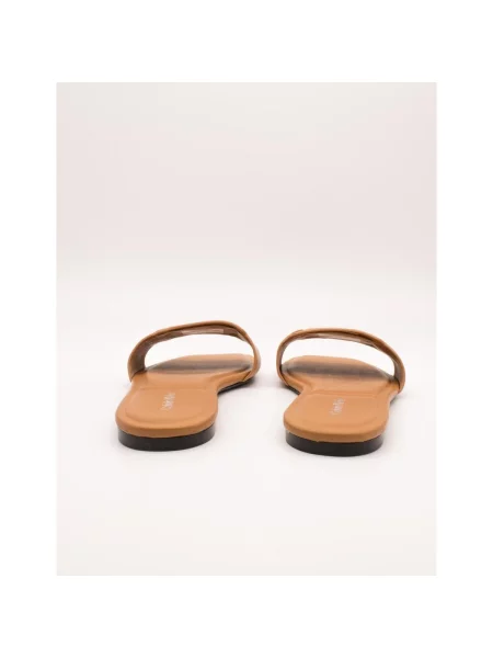 Calvin Klein De piele șlapi bej