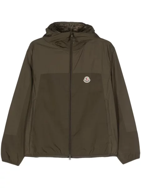 Geacă Moncler cu glugă verde