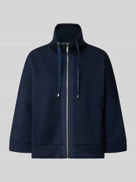 Bluza rozpinana o kroju regular fit z dodatkiem Tom Tailor granatowa