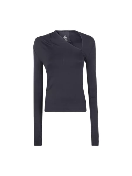 Top Thom Krom z długim rękawem asymetryczny czarny