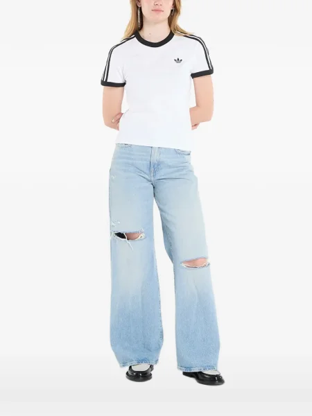 Tricou Adidas alergare cu model floral tip corset verde