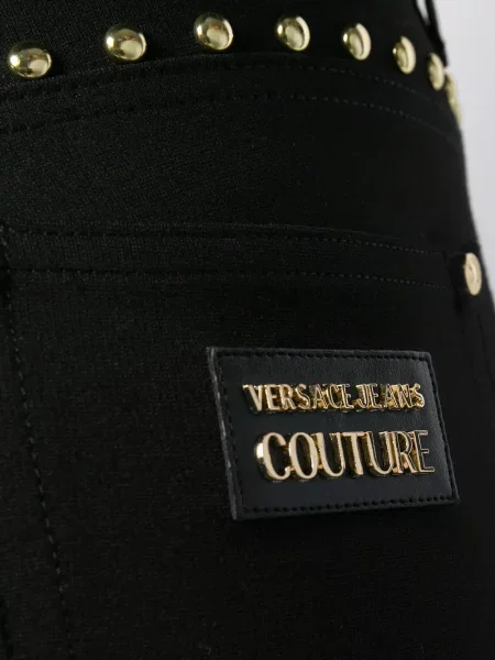 Слаб панталон Versace Jeans Couture черно