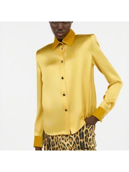 Koszula Roberto Cavalli żółta