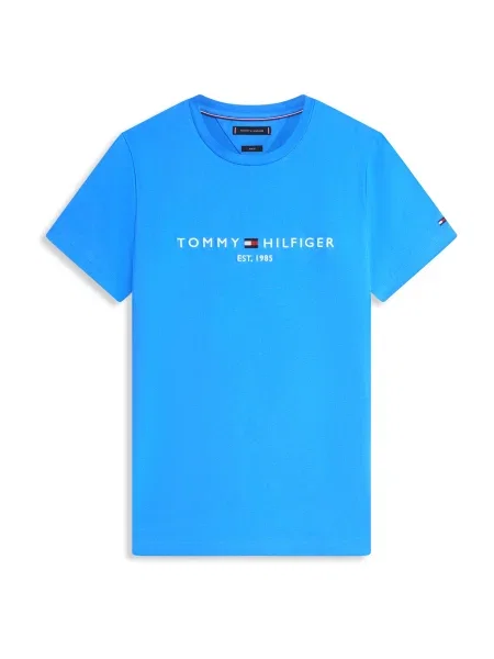 TOMMY HILFIGER Tricou bleumarin / azur / roșu / alb albastru