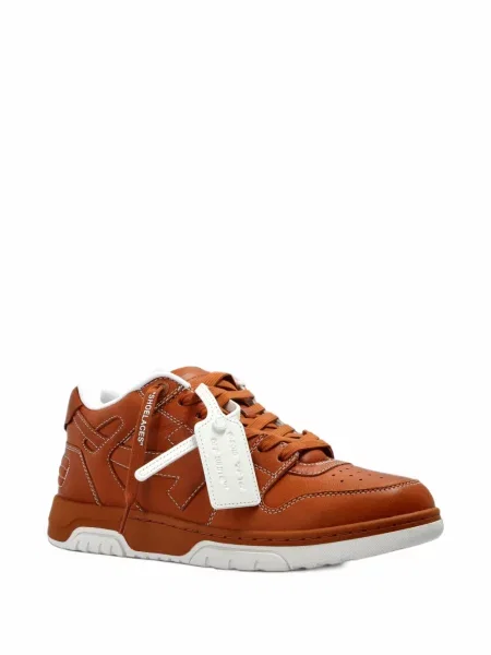 Sneakerși Off-white business alb