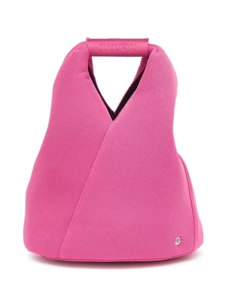 Geantă shopper Mm6 Maison Margiela plasă roz