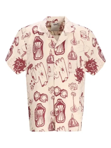 Къс графичен риза Oas Company с принт