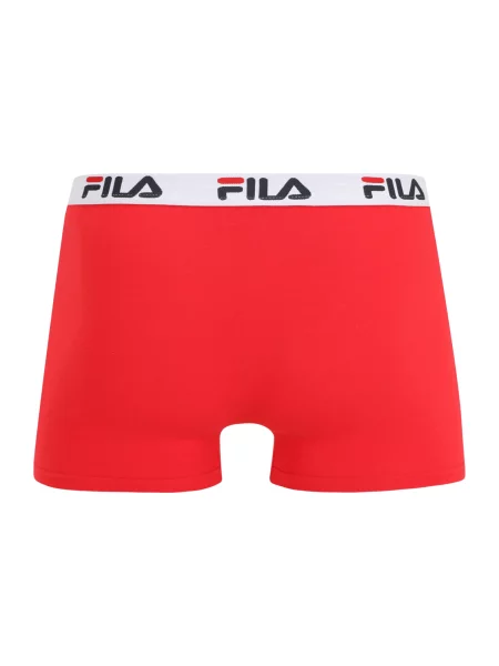 FILA Boxeri roșu intens / negru alb