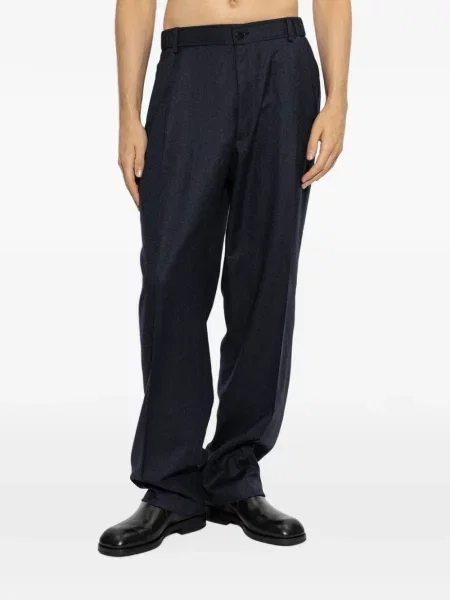 Pantaloni Brioni de lână albastru
