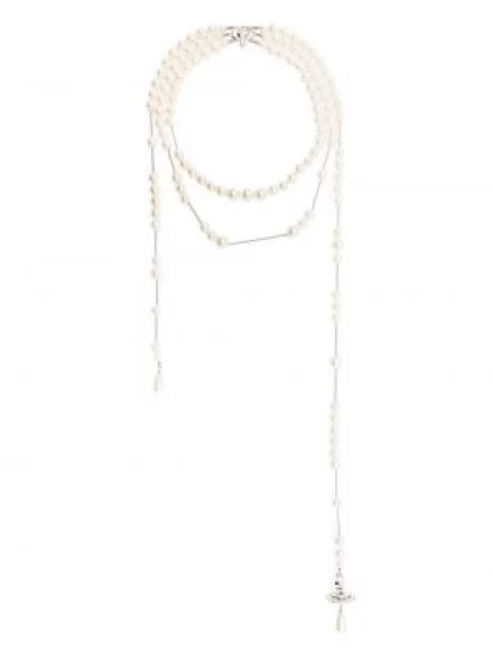 Colier Vivienne Westwood alb
