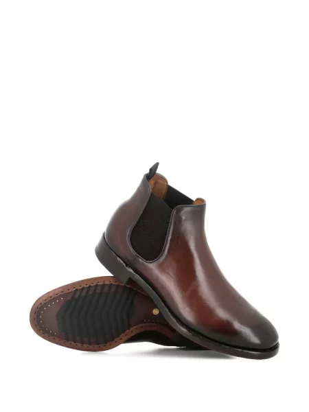 Botine chelsea Officine Creative din piele maro