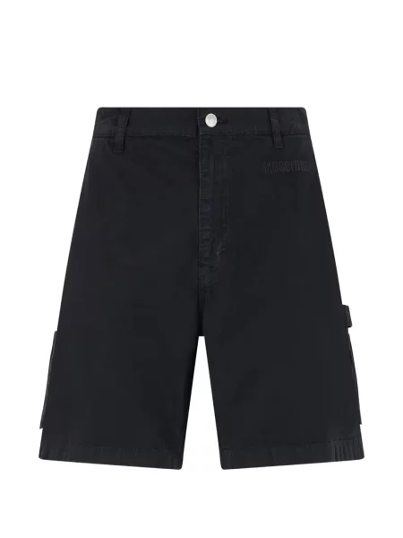 Pantaloni scurți cargo Moschino cu autograf negru