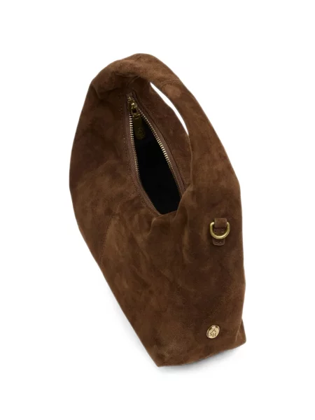 Geantă shopper Ash din piele de căprioară maro