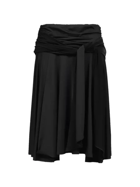 Fustă midi Glowny drapată negru