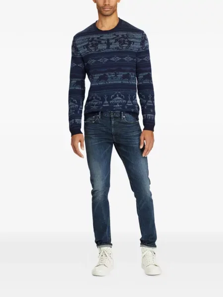Tricou polo Polo Ralph Lauren cu glugă cu blană cu broderie roșu