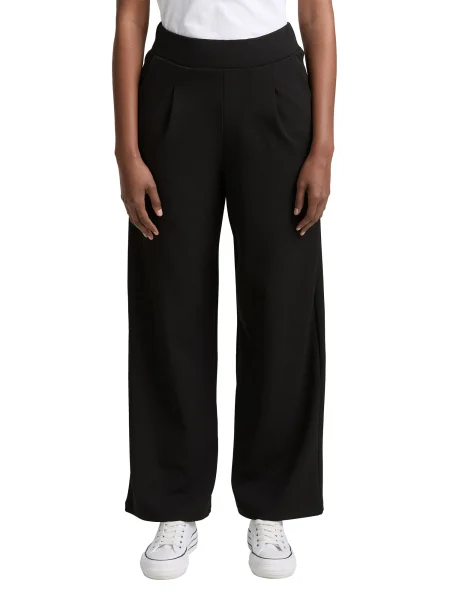 TOM TAILOR DENIM Pantaloni cutați negru