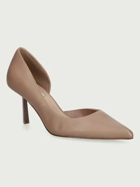 Bőr tűsarkú félcipő Steve Madden barna