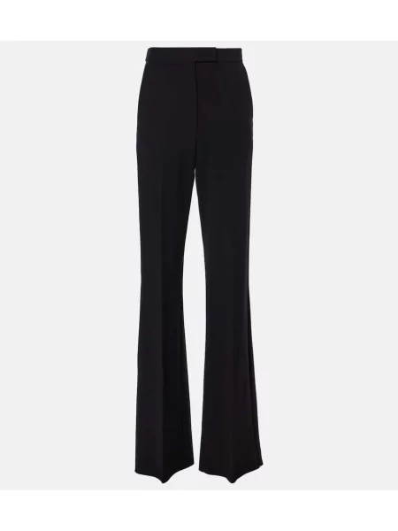 Pantaloni Max Mara din jerseu plisate negru