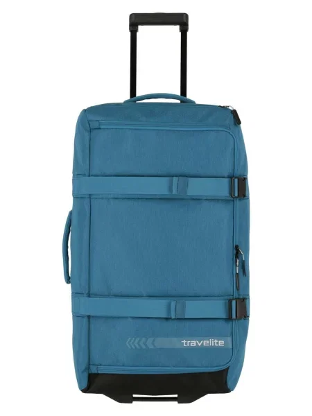 TRAVELITE Gurulós bőröndök kék