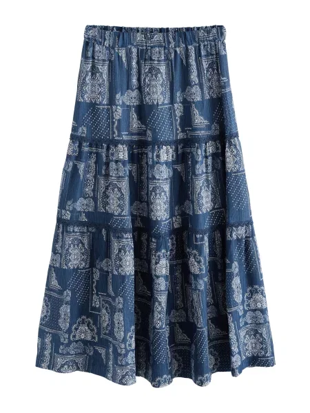 Next Fustă albastru noapte alb