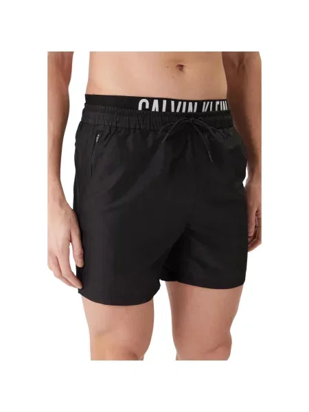 Calvin Klein Swimwear Kupaće hlače Intense Power / bijela crna