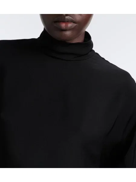 Top Alaïa asimetric negru