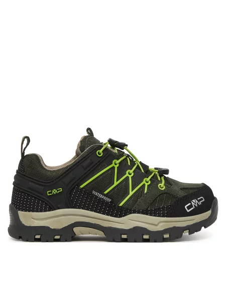 Παπούτσια πεζοπορίας CMP Kids Rigel Low Trekking Wp πράσινο
