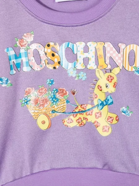 Bluza dziecięca Moschino fioletowa