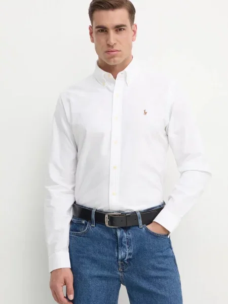 Риза Polo Ralph Lauren кепър бяло