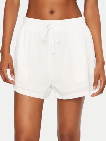 Seafolly Szorty materiałowe Crinkle biały