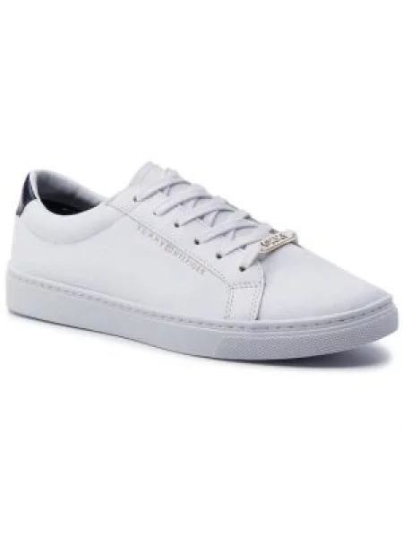 TOMMY HILFIGER Niske tenisice Essential zlatna / crvena bijela