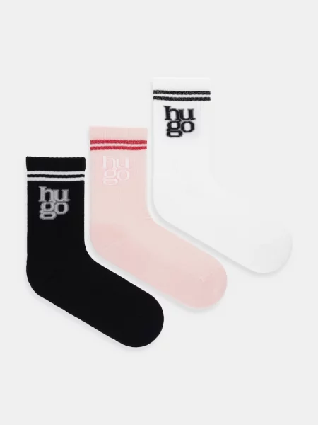 Nogavice HUGO 3P QS SPORTYLOG CC W črna