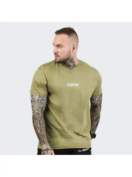 Koszulka fitness regular fit FIT zielona