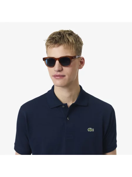 Lacoste Koszulka Polo Classic Fit Original Piqué granatowa